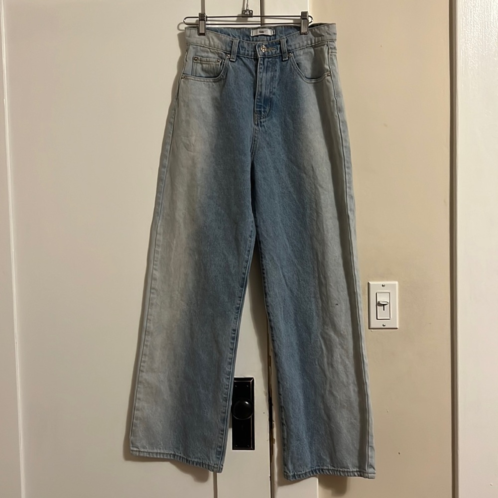 Adika Size M Faded Wide Leg Jeans